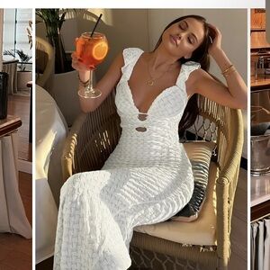 Elegant White Lace Dress